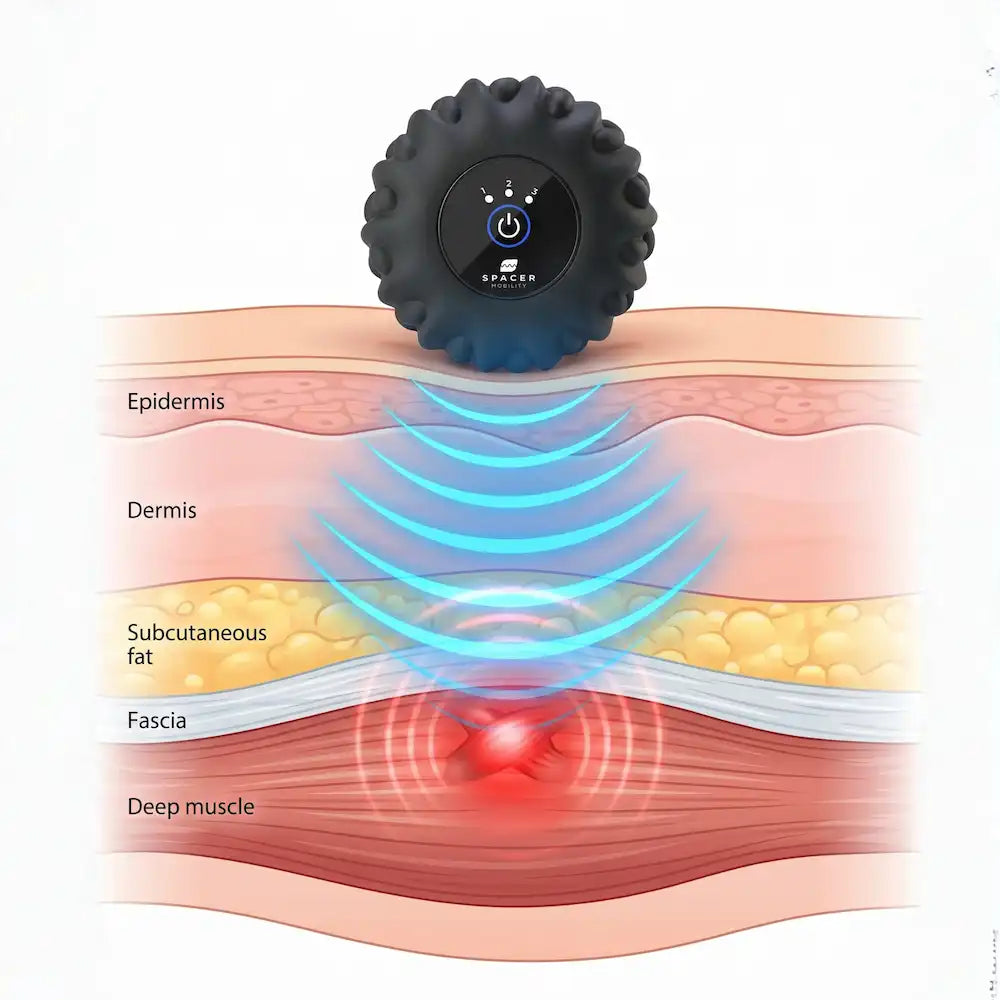 Rockpoint Roller - Dual Texture Vibrating Massage (US & CA only)