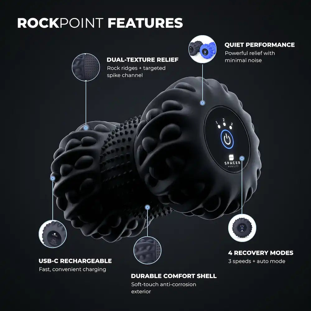 Rockpoint Roller - Dual Texture Vibrating Massage (US & CA only)