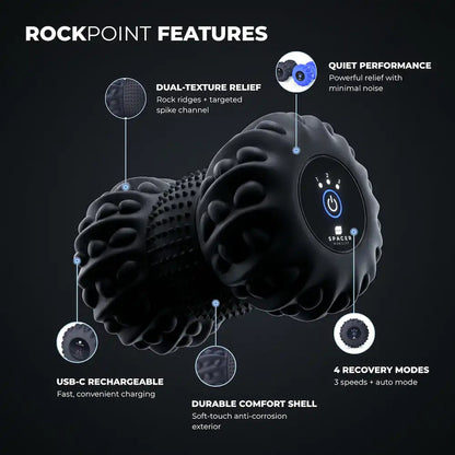 Rockpoint Roller - Dual Texture Vibrating Massage (US & CA only)